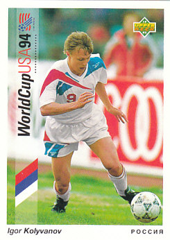 Igor Kolyvanov Russia Upper Deck World Cup 1994 Preview Eng/Ger #4